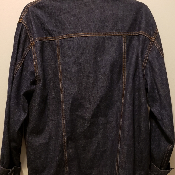 R.E.D. Women's Paisley Lined Denim Button Down Medium Jacket. - Picture 3 of 9